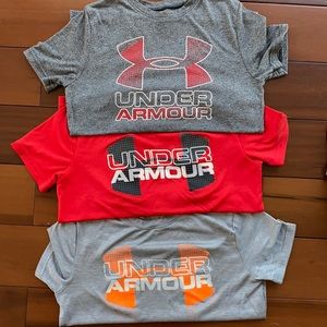 Boys Under Armour Tech Tshirts heat gear